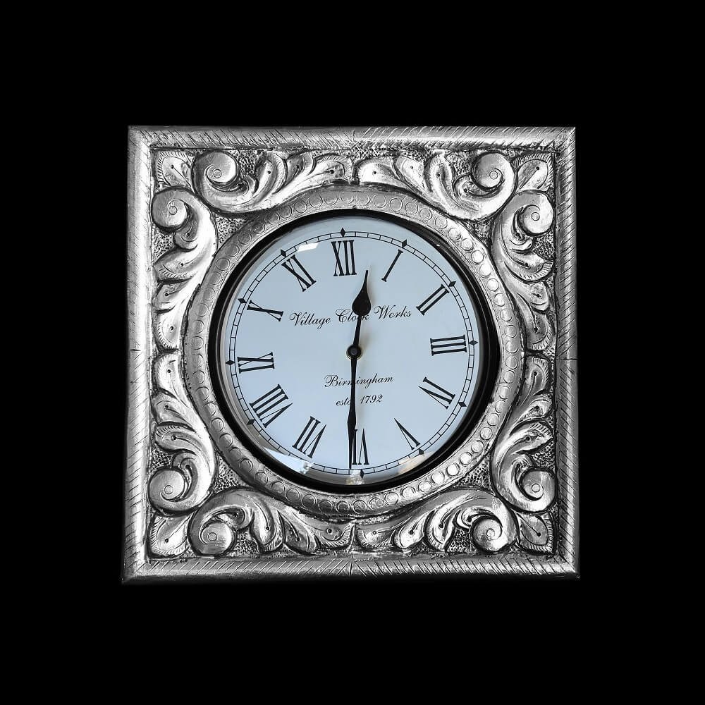Silver clock