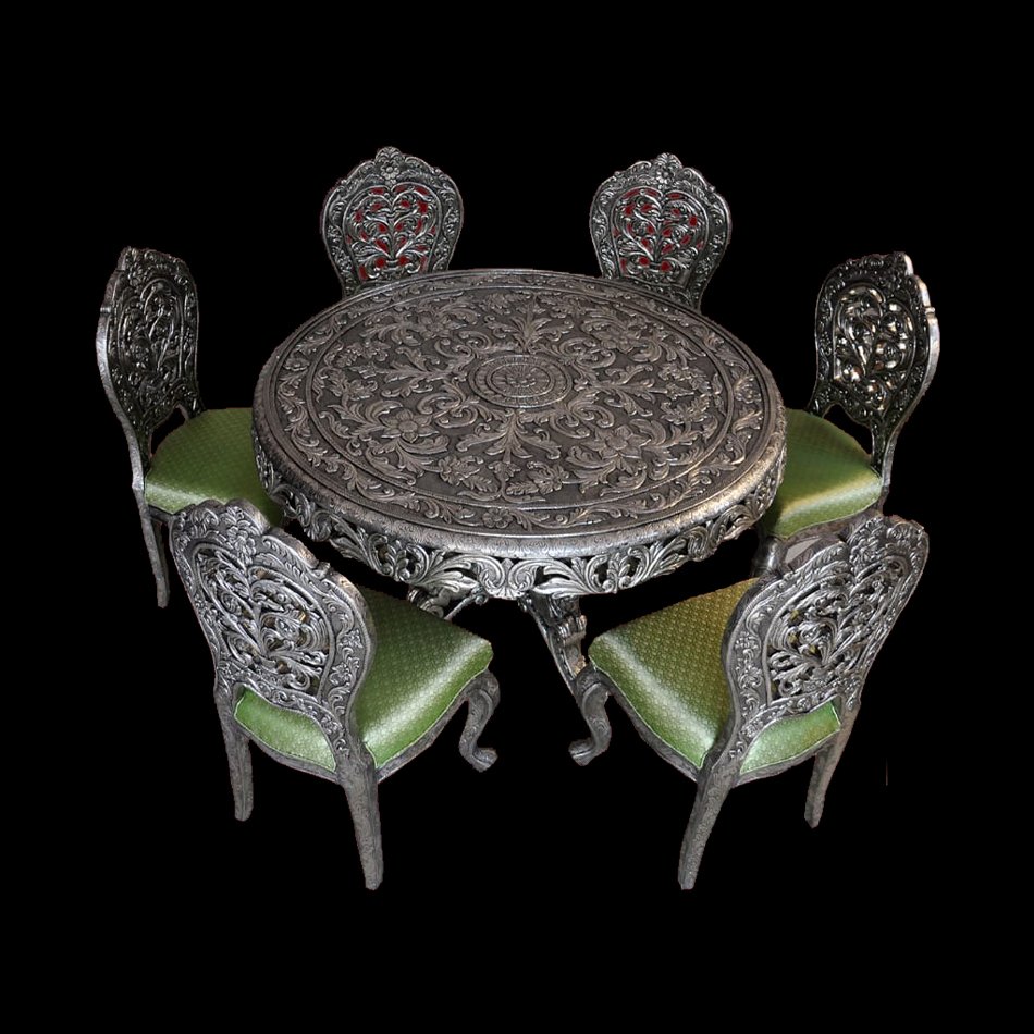 Silver Dining Table