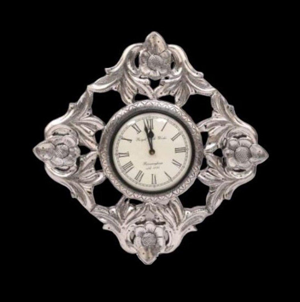 Silver Wall Clock