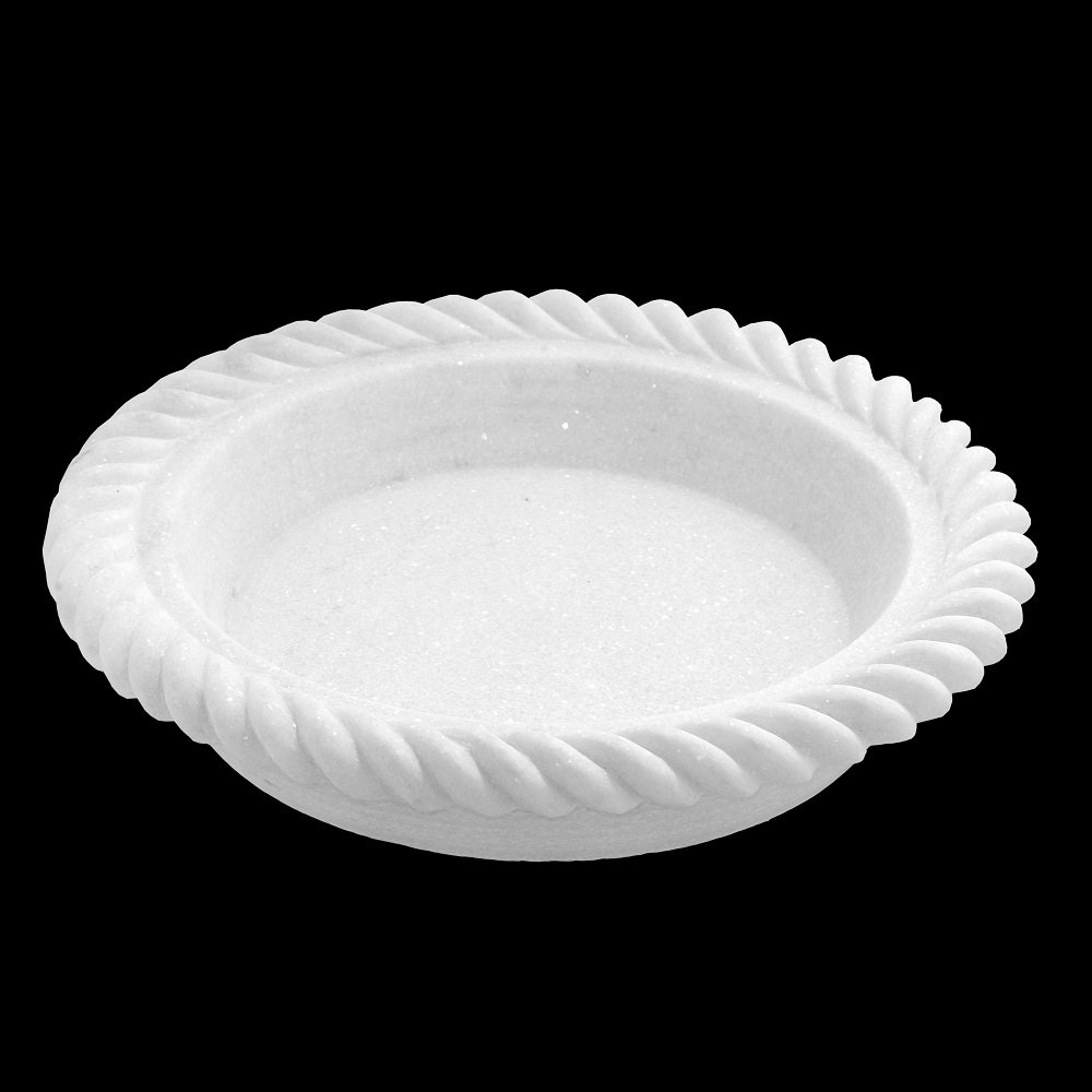 White Marble Fruit Bowl